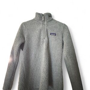 Patagonia Women’s Light Gray Los Gatos Half-Zip Fleece Sherpa Jacket